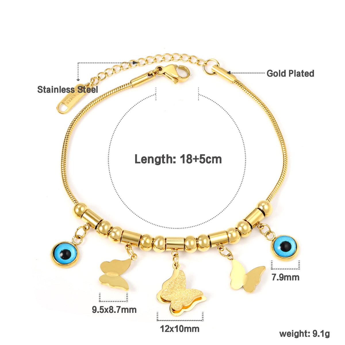 Fluttering Eye Bracelet