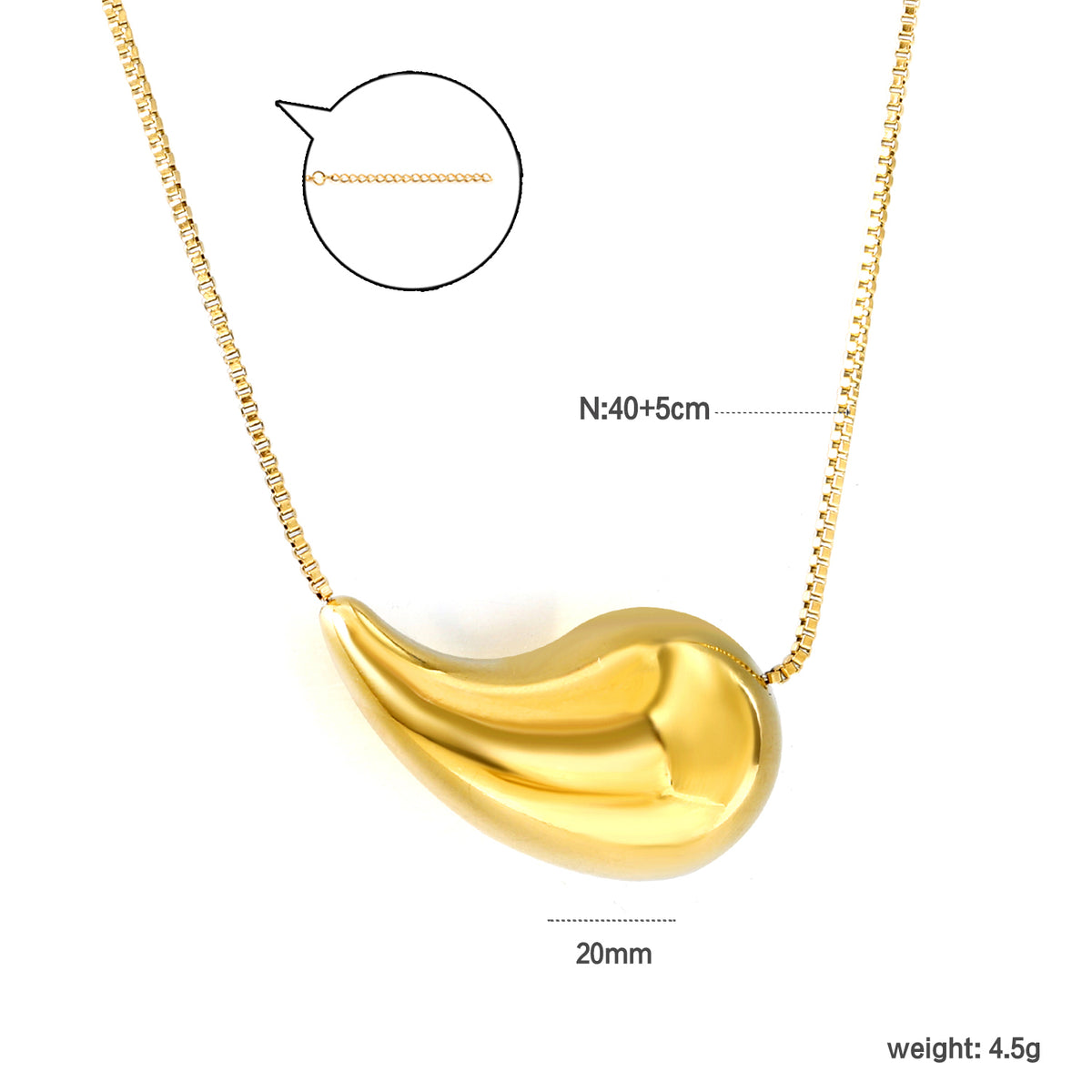 Celeste Drop Pendant Necklace