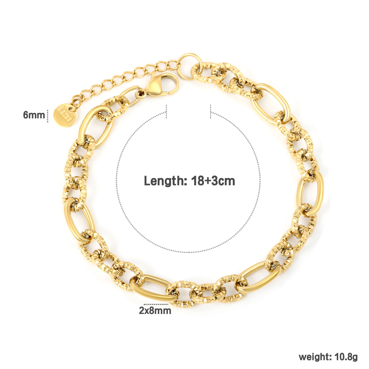 Molten Paperclip Bracelet