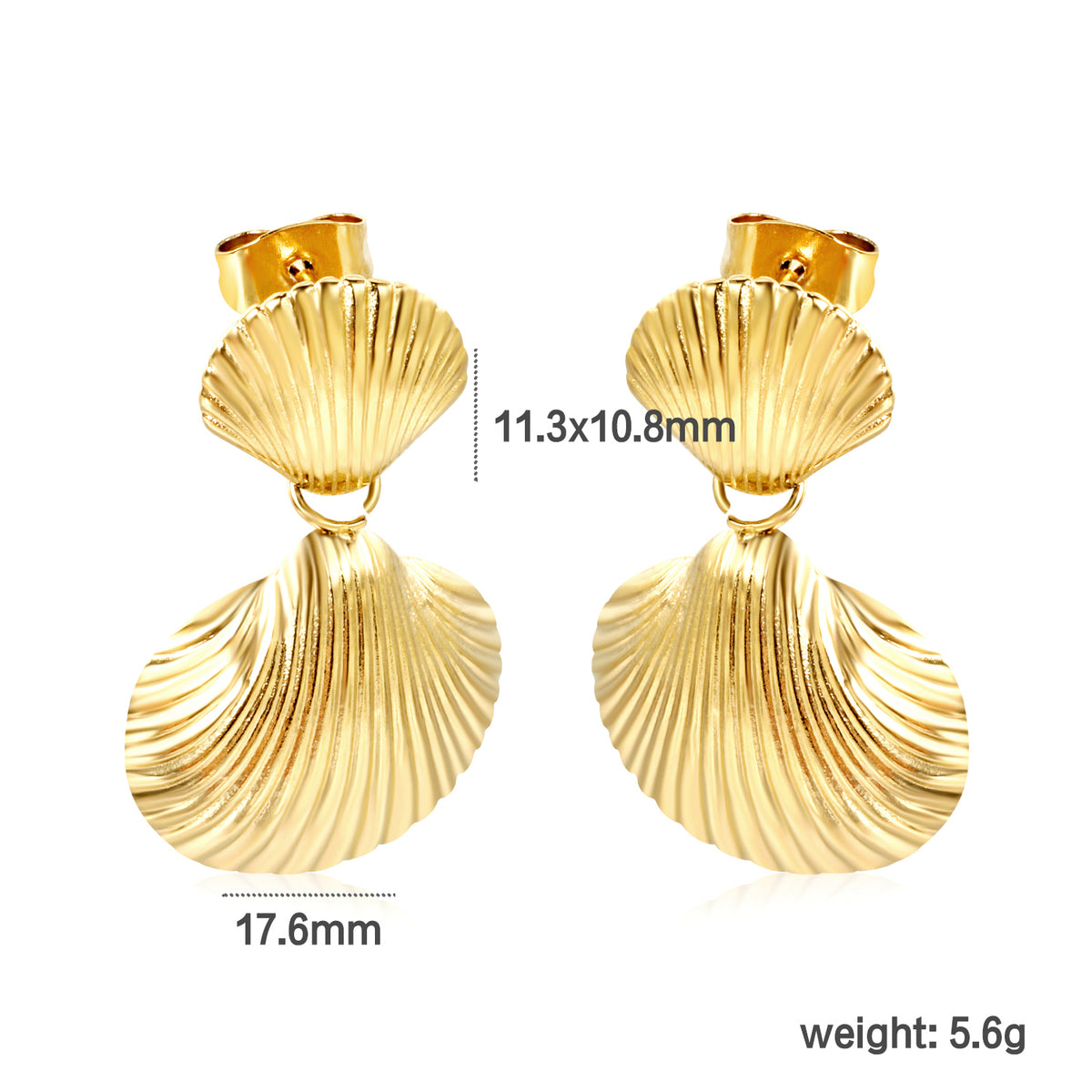 Sunkissed Shell Earrings