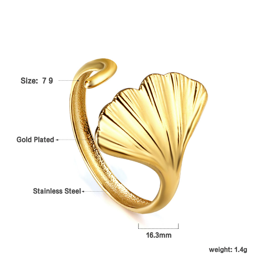 Sculpted Shell Ring