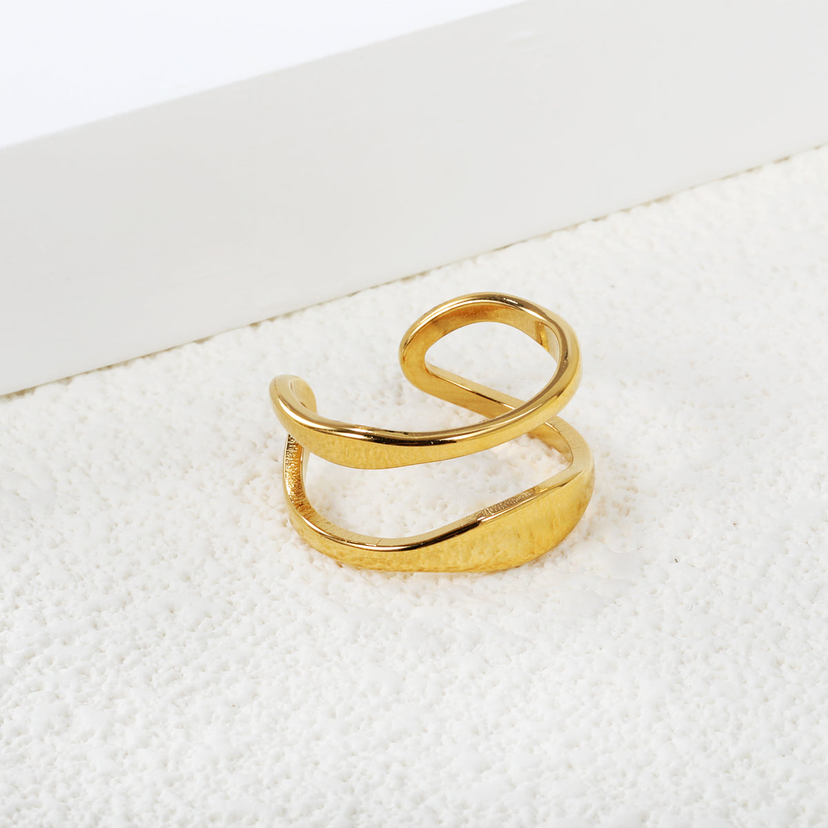Golden Contour Ring