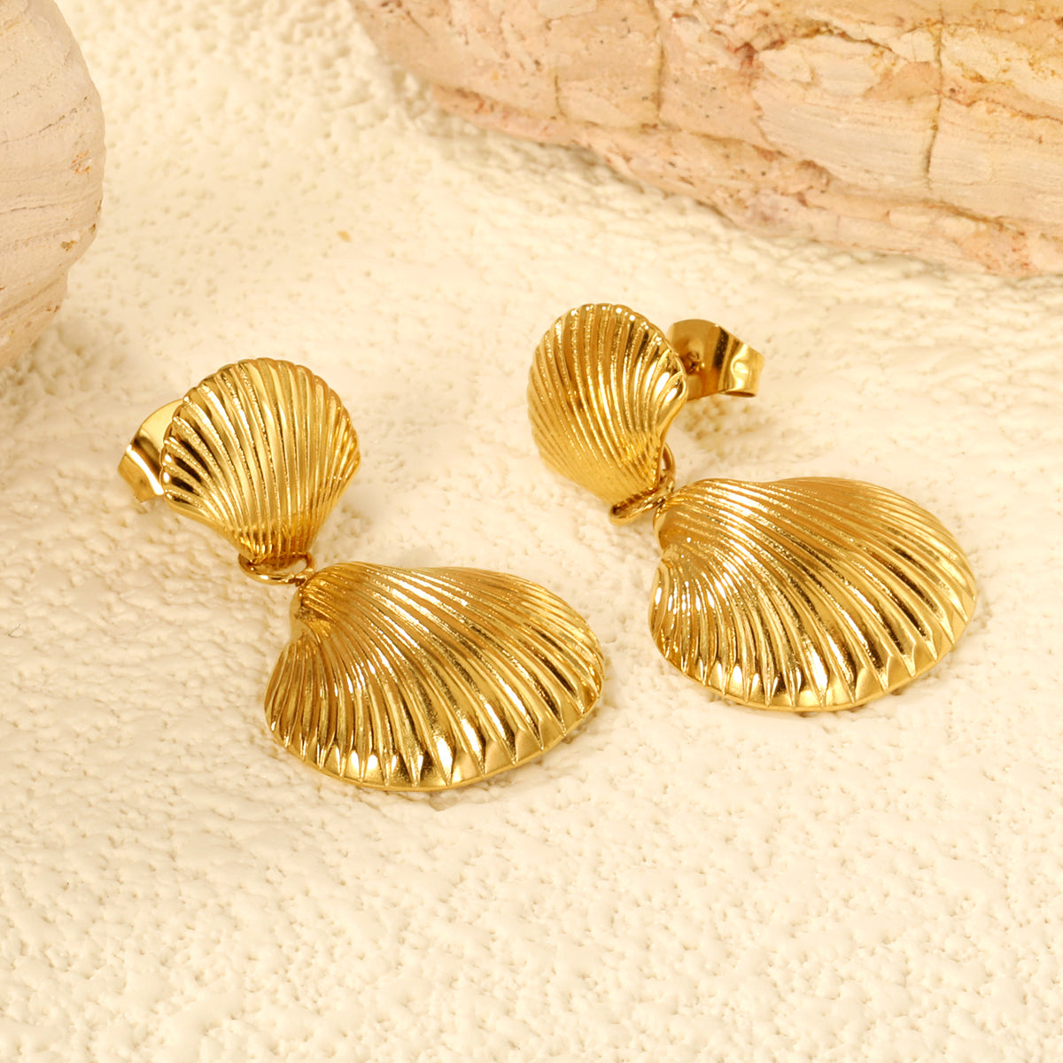 Sunkissed Shell Earrings