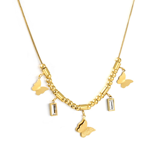 Eternal Butterfly Charm Necklace