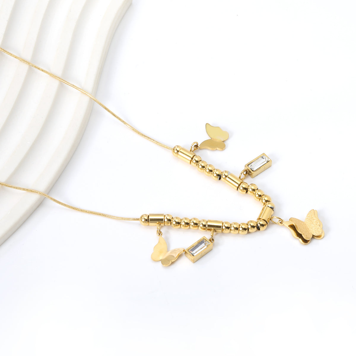 Eternal Butterfly Charm Necklace