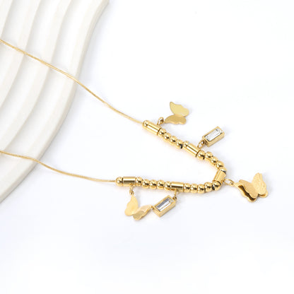Eternal Butterfly Charm Necklace