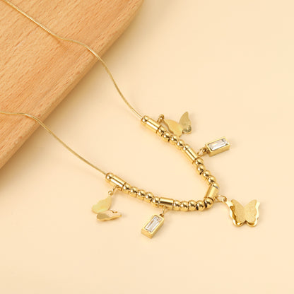 Eternal Butterfly Charm Necklace