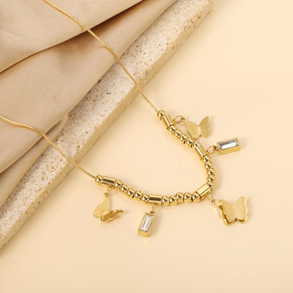 Eternal Butterfly Charm Necklace