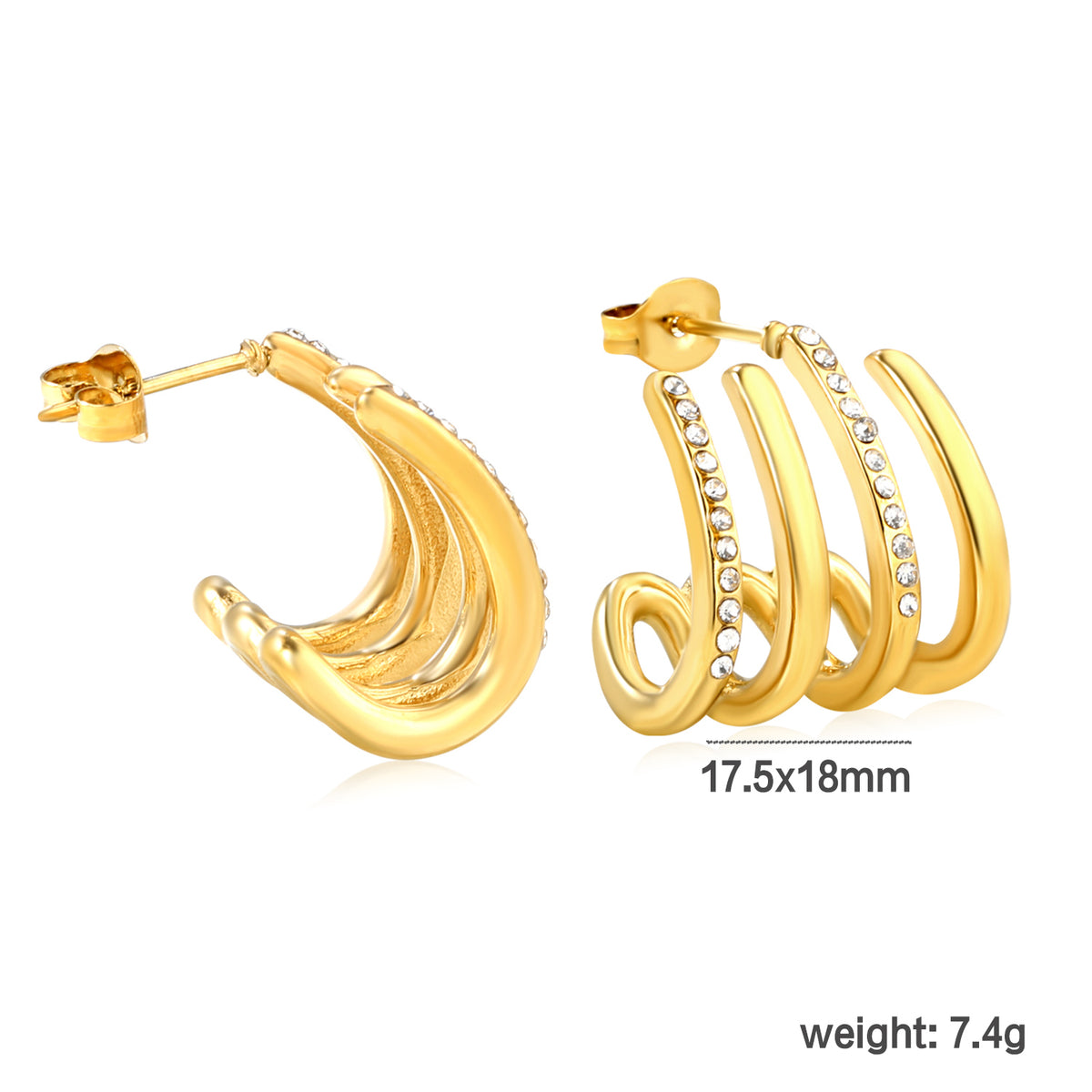 Contour Cascade Hoops