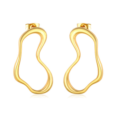 Elegant Contoured Hoops