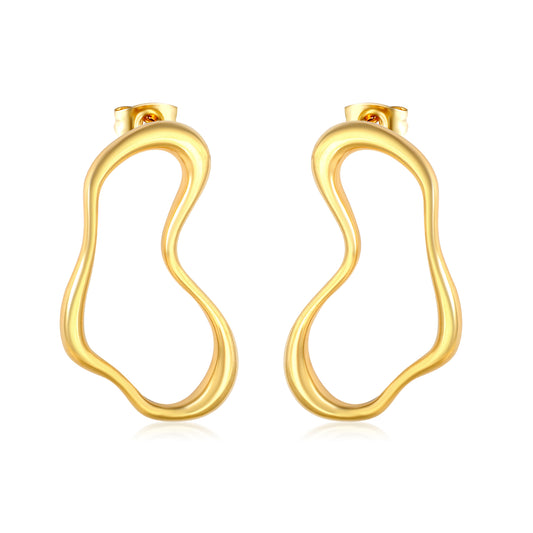Elegant Contoured Hoops