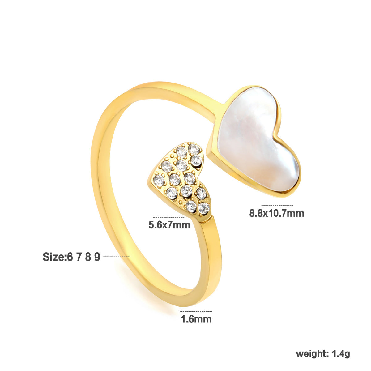 Heart Duet Ring