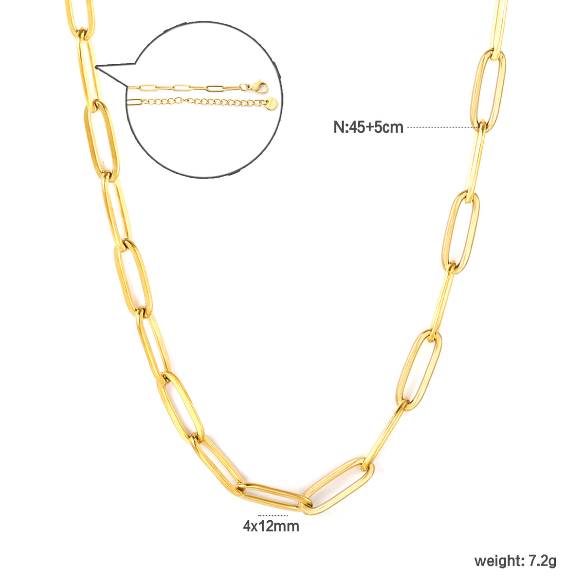 Elegant Paperclip Chain