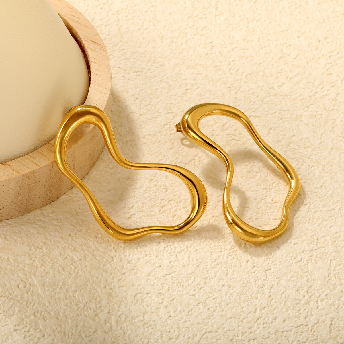 Elegant Contoured Hoops