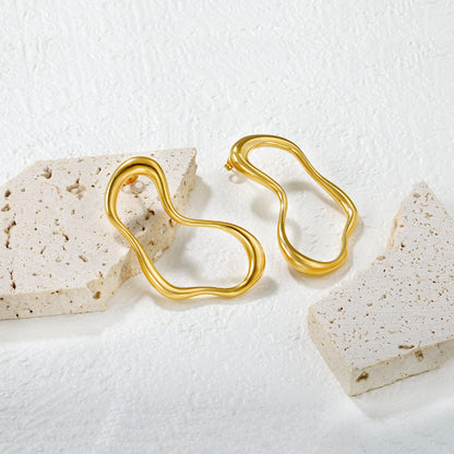 Elegant Contoured Hoops