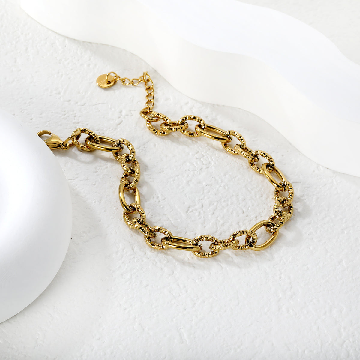Molten Paperclip Bracelet