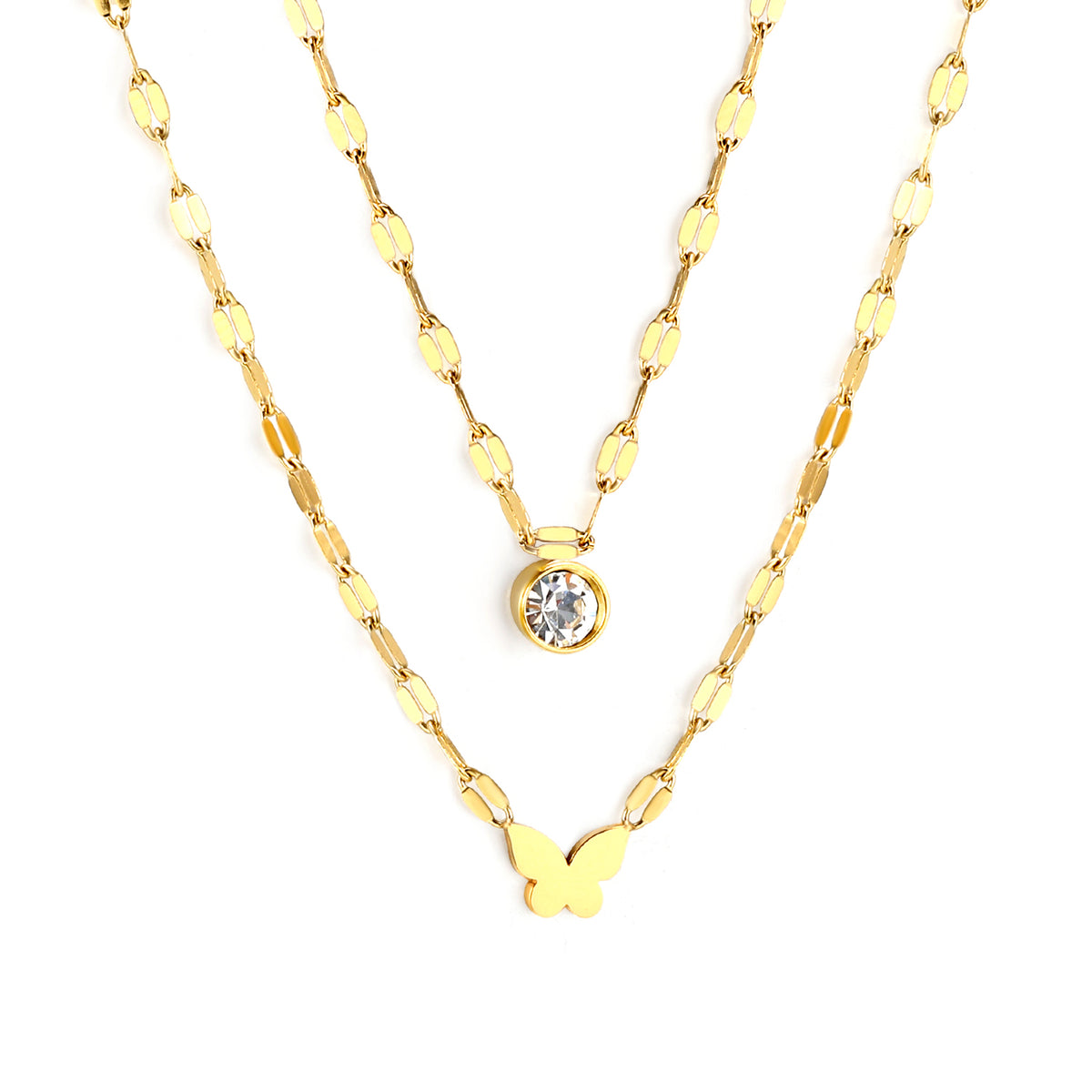 Dainty Flutter Layered Necklace