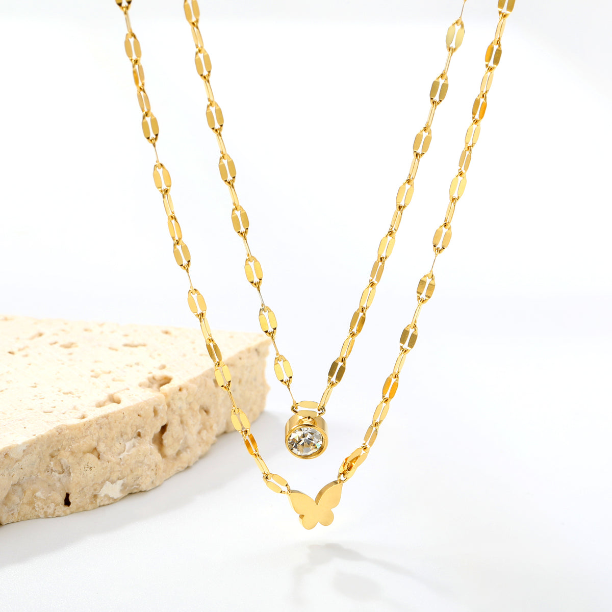 Dainty Flutter Layered Necklace