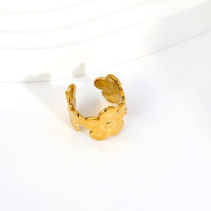 Golden Bloom Ear Cuff