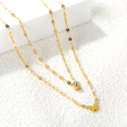 Dainty Flutter Layered Necklace