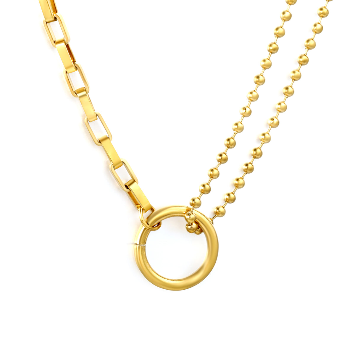 Paperclip Halo Necklace