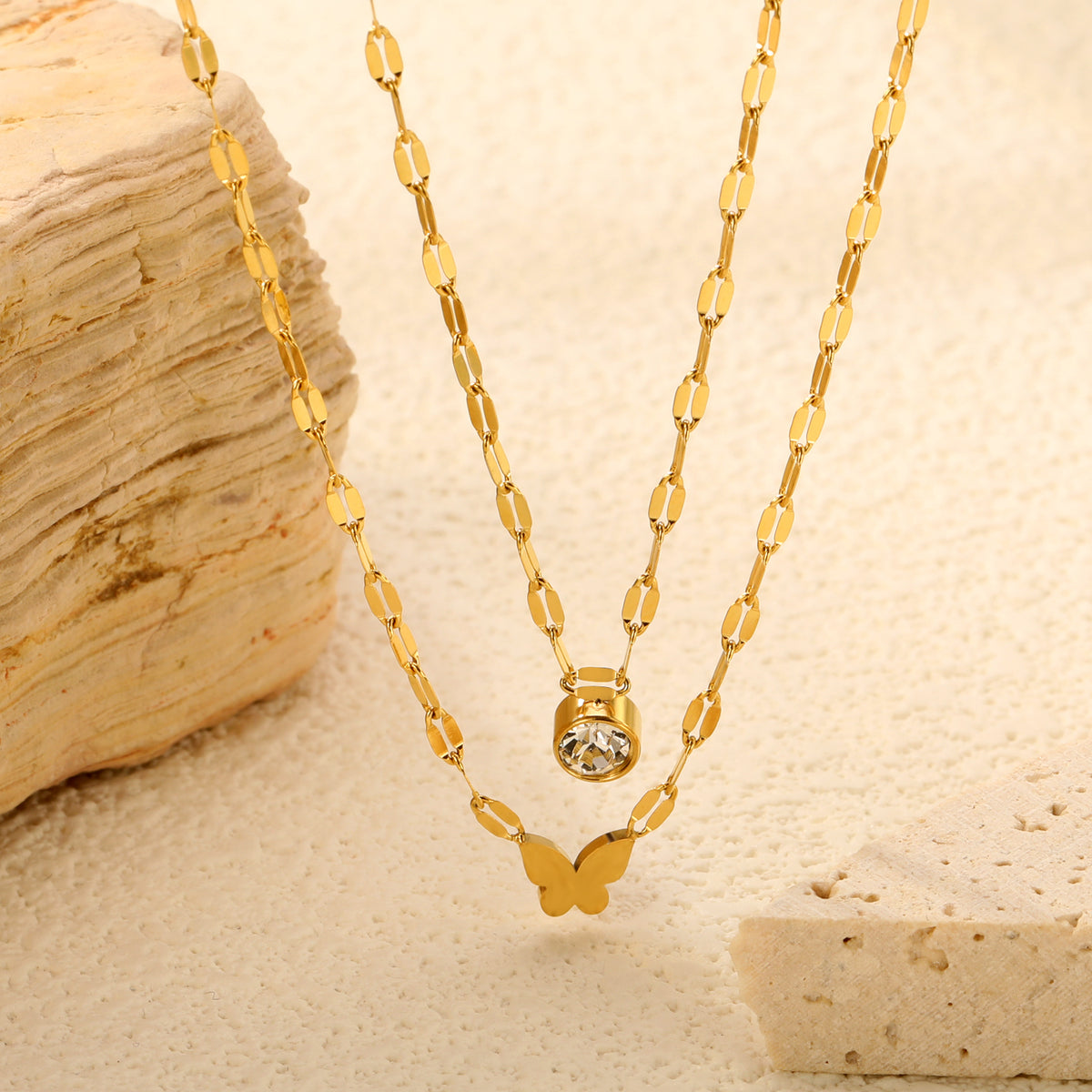 Dainty Flutter Layered Necklace
