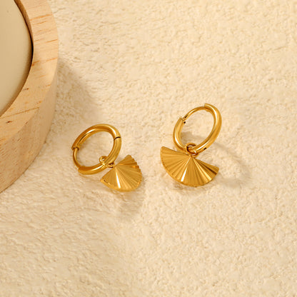 Pleated Muse Hoops