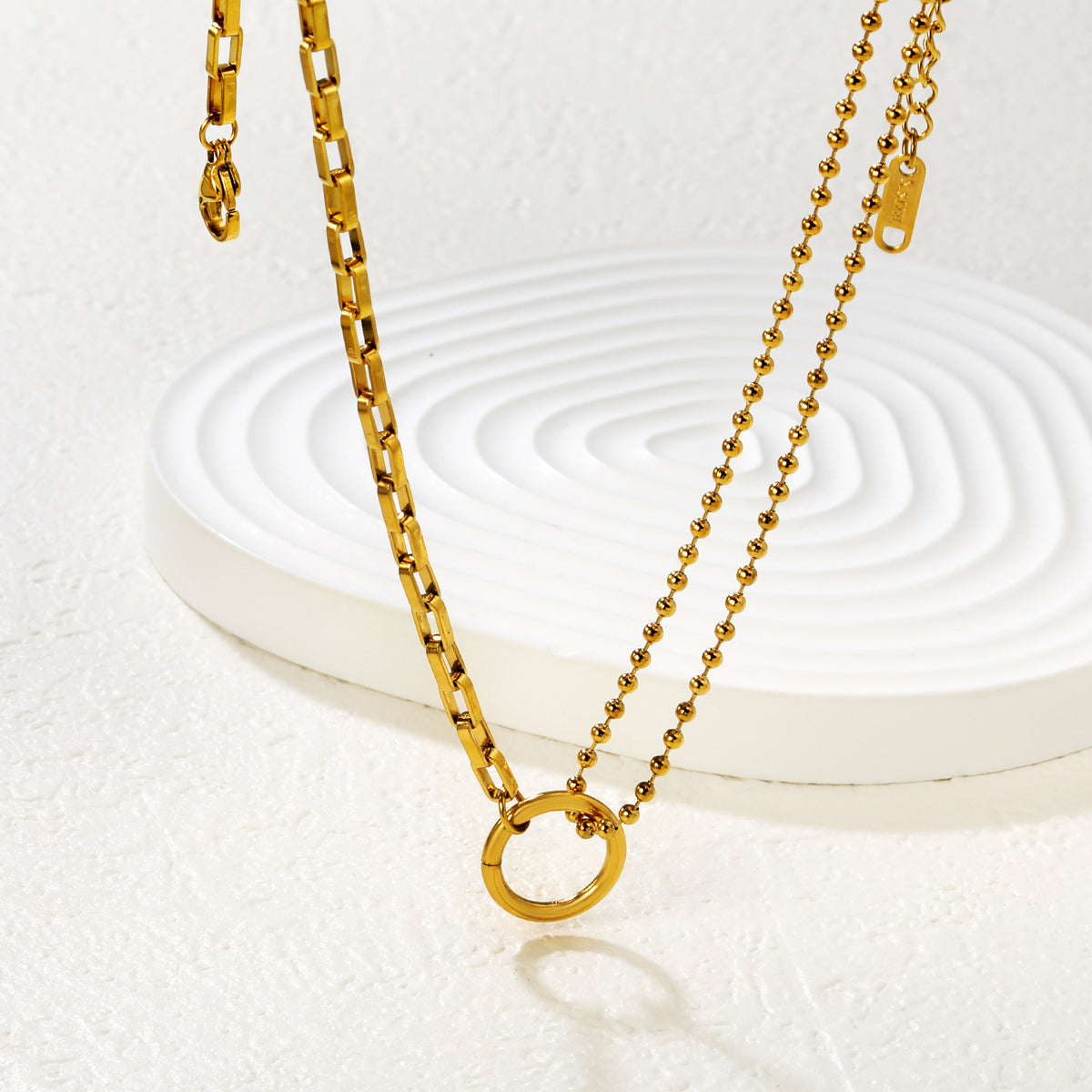 Paperclip Halo Necklace