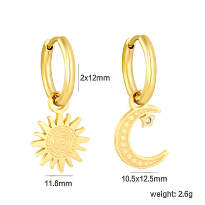 Celestial Trio Asymmetry Earrings
