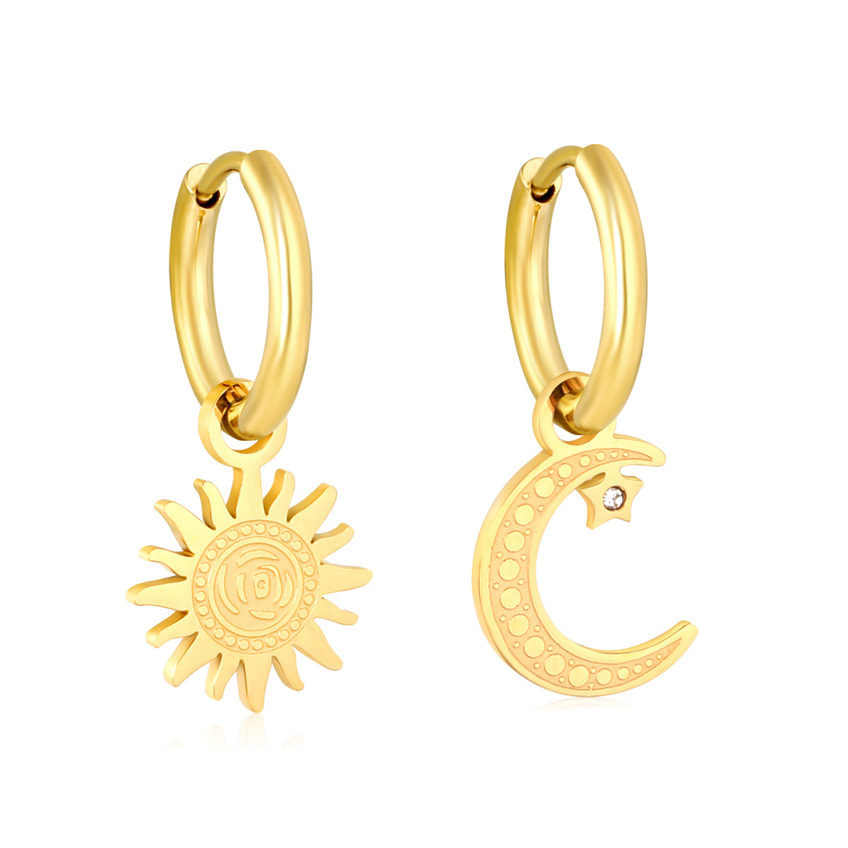 Celestial Trio Asymmetry Earrings