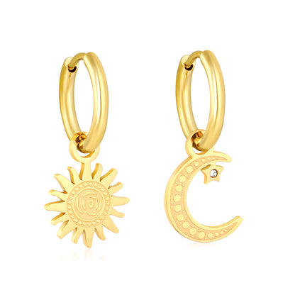 Celestial Trio Asymmetry Earrings