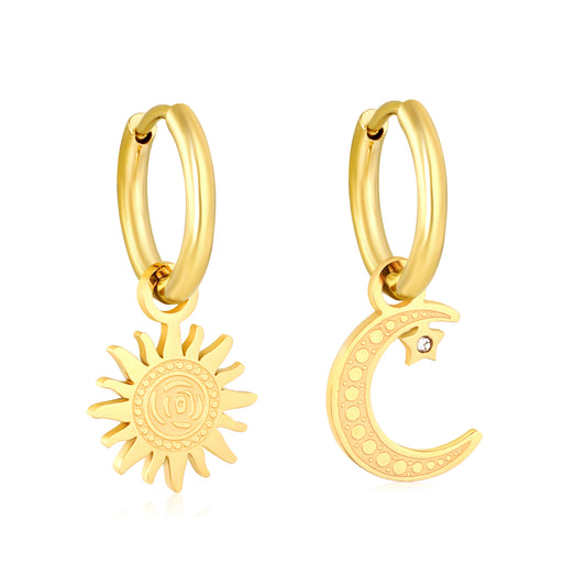 Celestial Trio Asymmetry Earrings