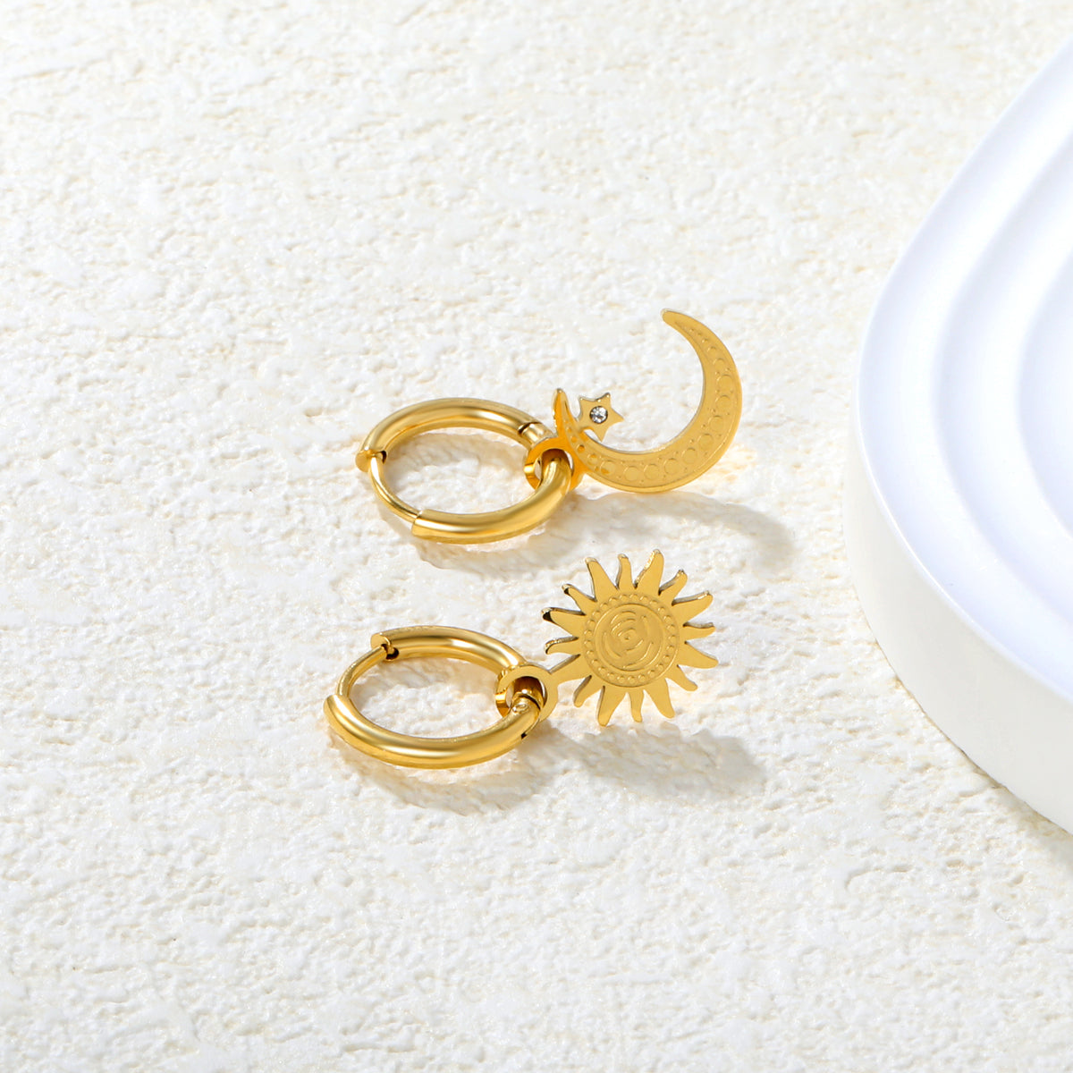Celestial Trio Asymmetry Earrings