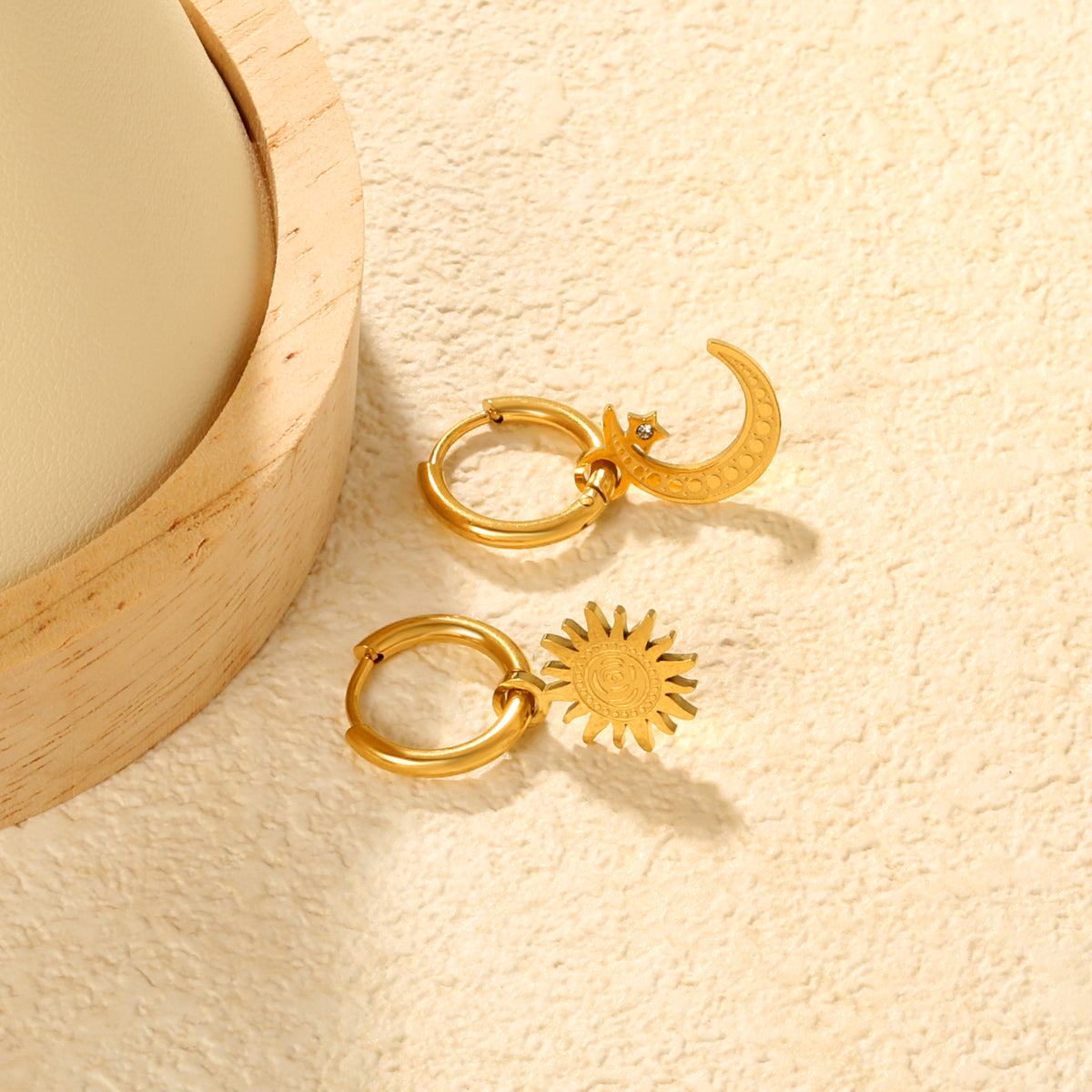 Celestial Trio Asymmetry Earrings