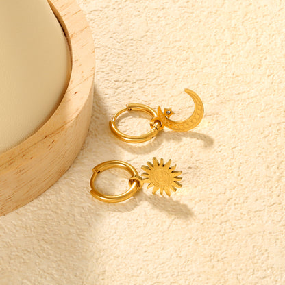 Celestial Trio Asymmetry Earrings