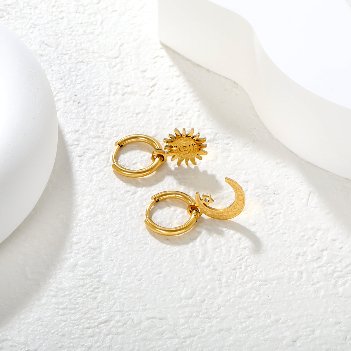Celestial Trio Asymmetry Earrings