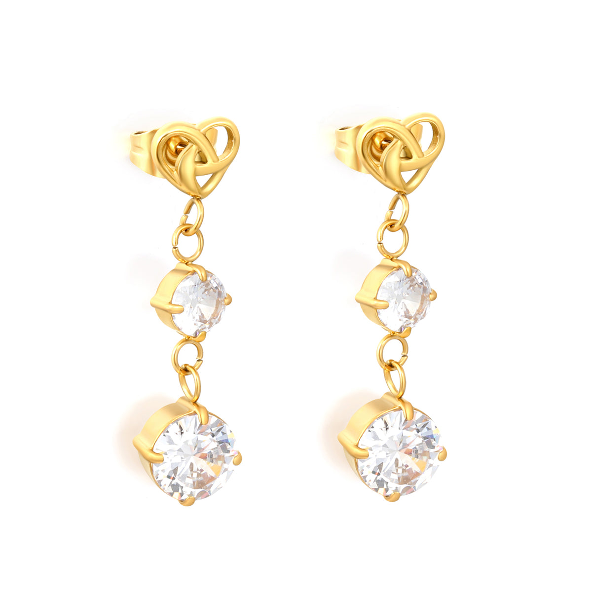 Crystal Cascade Drop Earrings