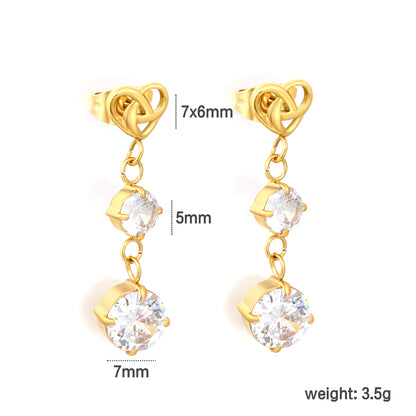 Crystal Cascade Drop Earrings