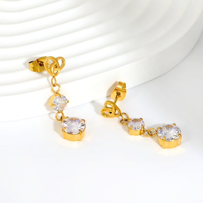 Crystal Cascade Drop Earrings