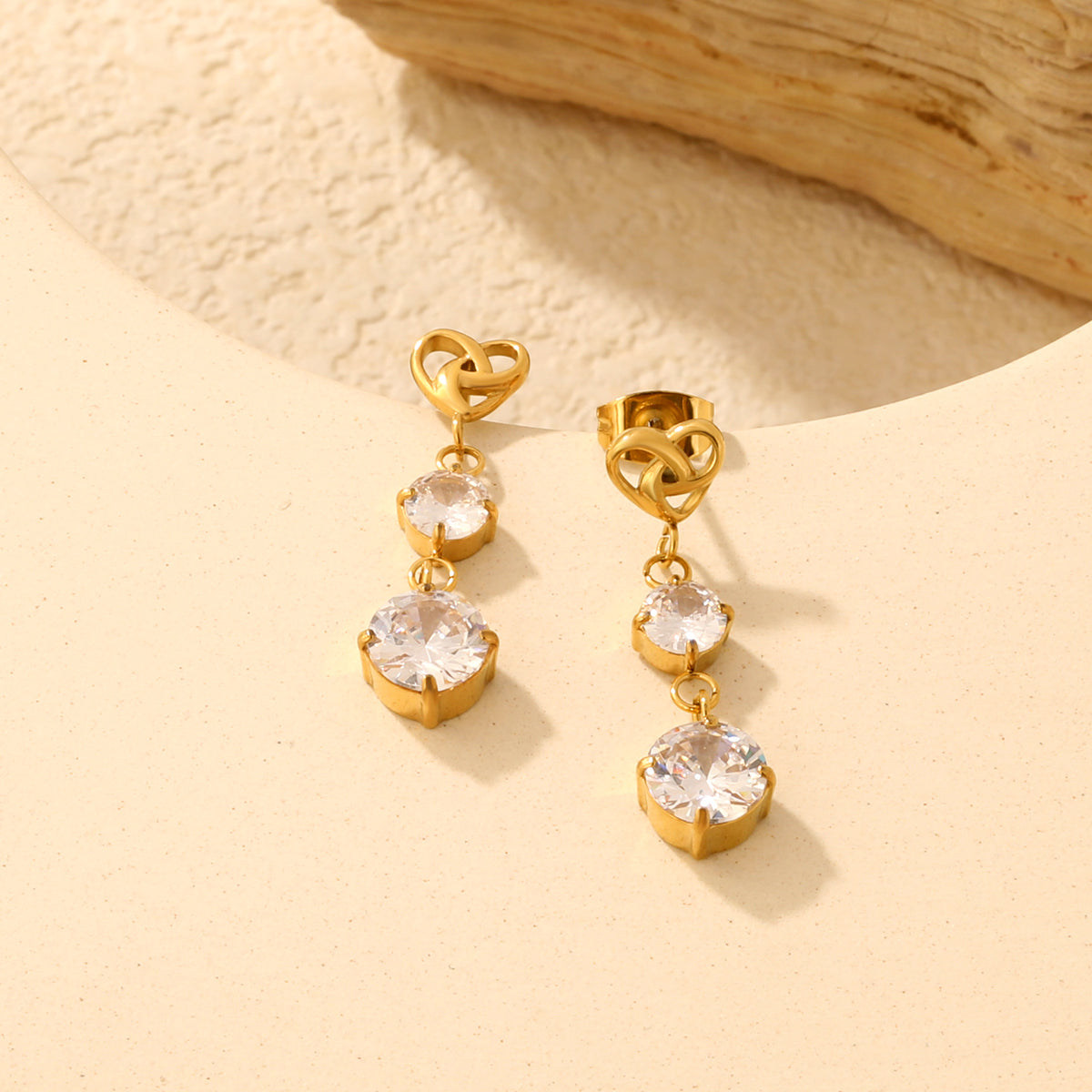 Crystal Cascade Drop Earrings