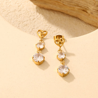 Crystal Cascade Drop Earrings