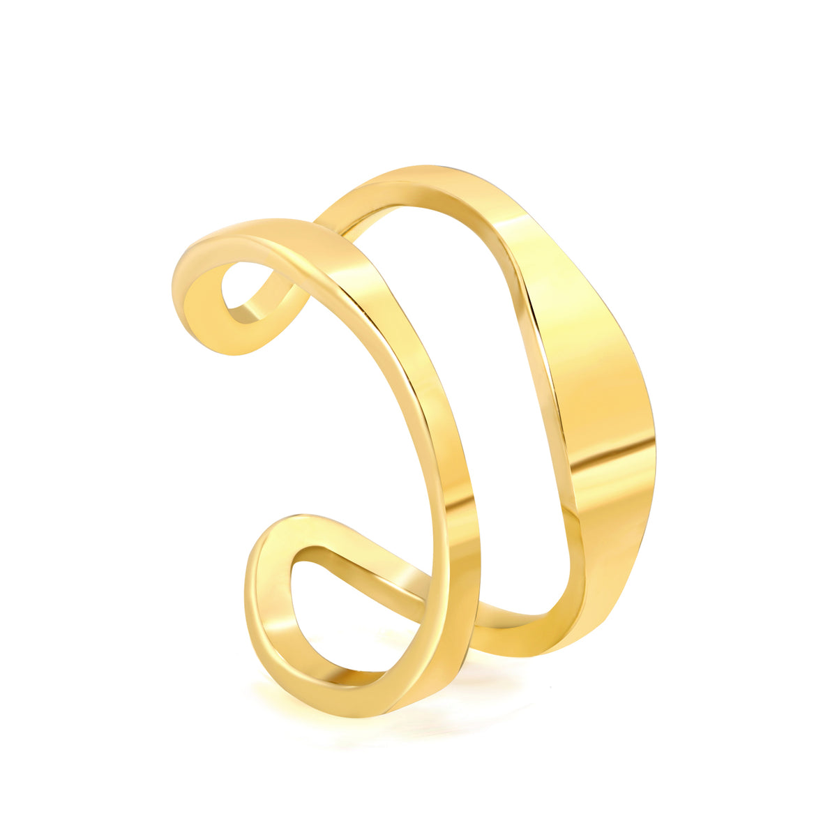Golden Contour Ring