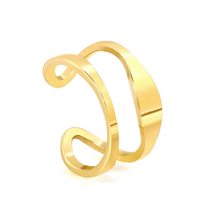 Golden Contour Ring