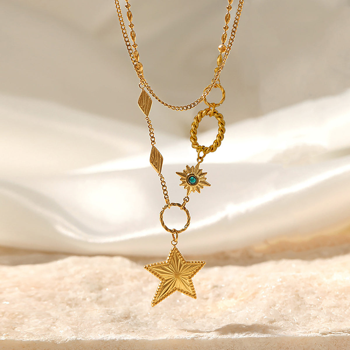 Celestial Charm Layer Necklace