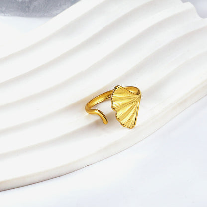Sculpted Shell Ring