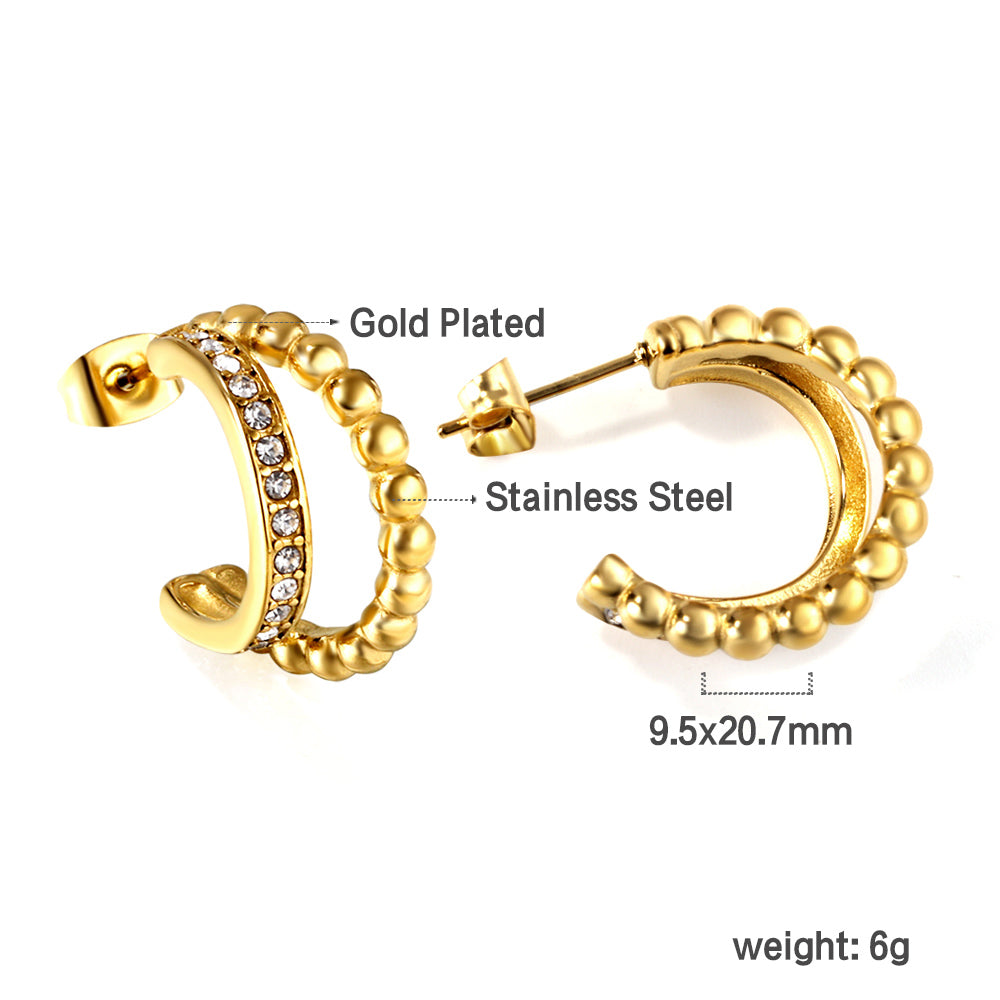 Twin Radiance Hoops