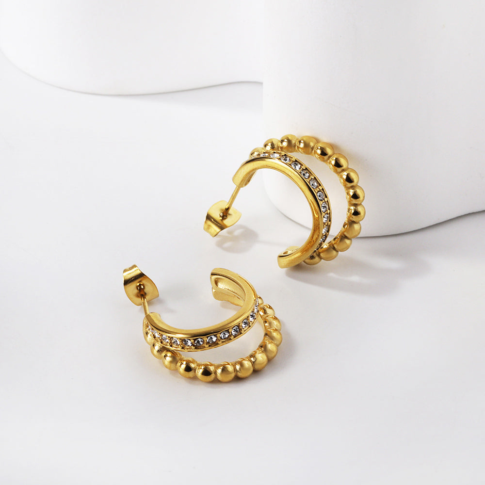 Twin Radiance Hoops