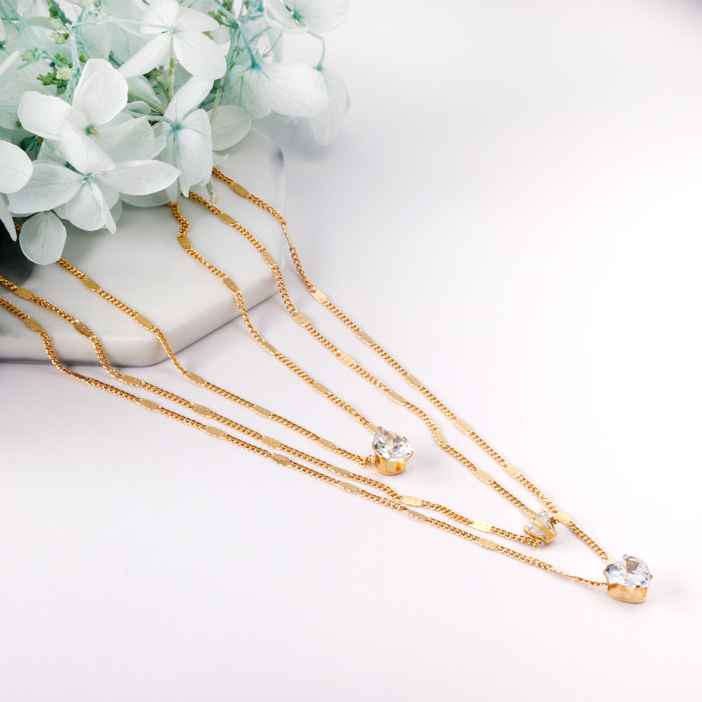 Crystal Cascade Necklace