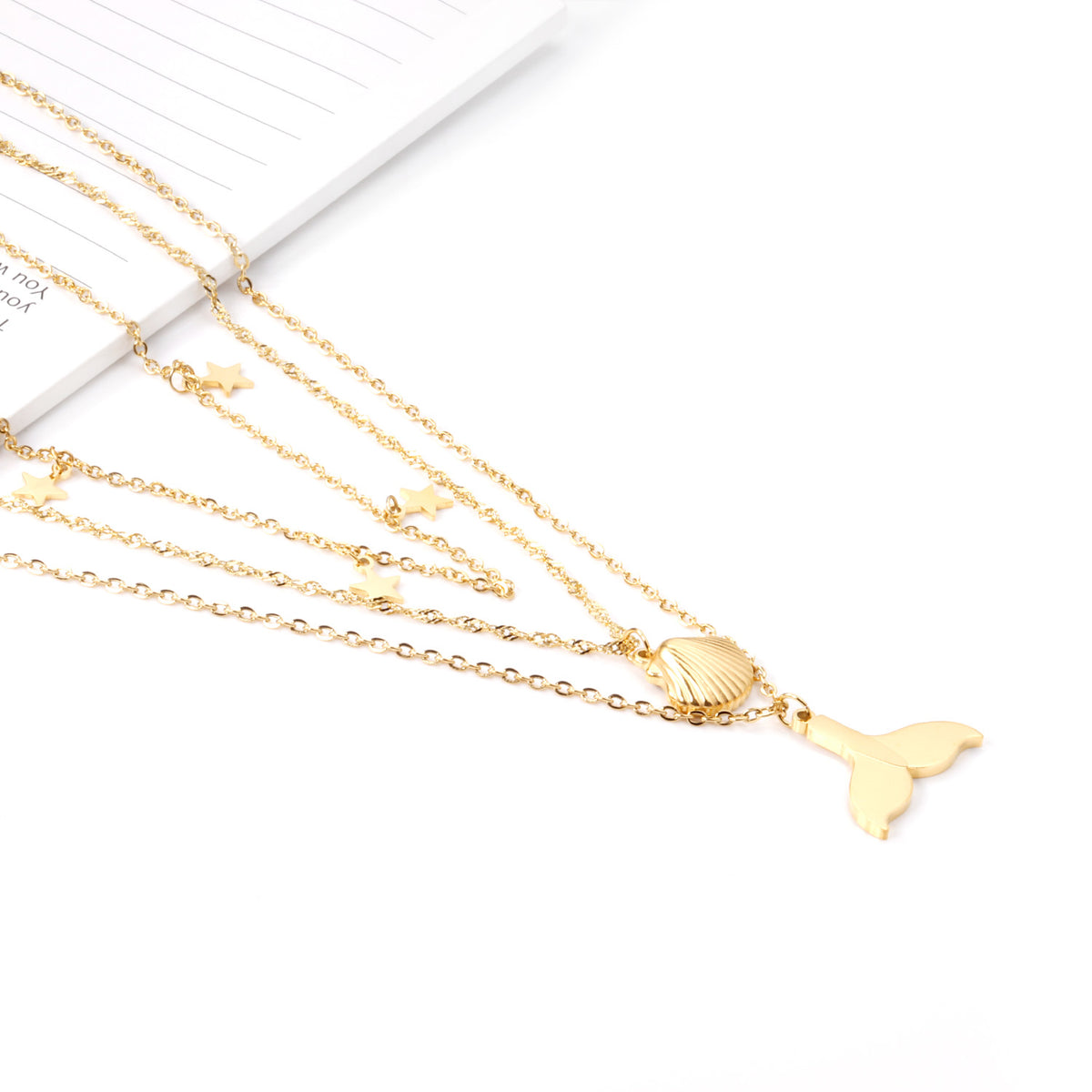 Ocean Treasures Tri-Layer Necklace