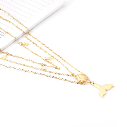 Ocean Treasures Tri-Layer Necklace